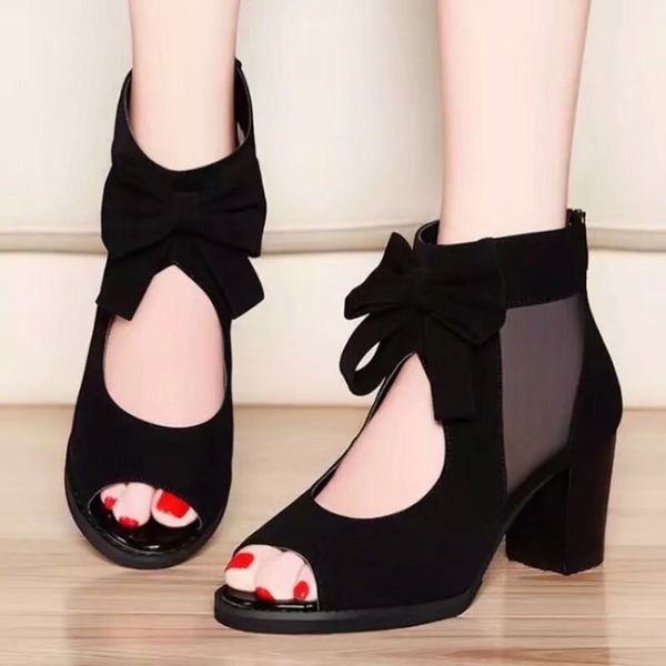 peep toe high heels womens sandals female summer sandals student mesh breathable women's high heels sandals, Black
peep toe high heels womens sandals female summer sandals student mesh breathable women's high heels sandals, Black