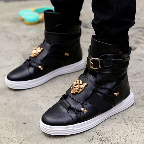 rivet metal hip hop boots men white solid dance platform flats fashion buckle high zapatillas hombre
rivet metal hip hop boots men white solid dance platform flats fashion buckle high zapatillas hombre