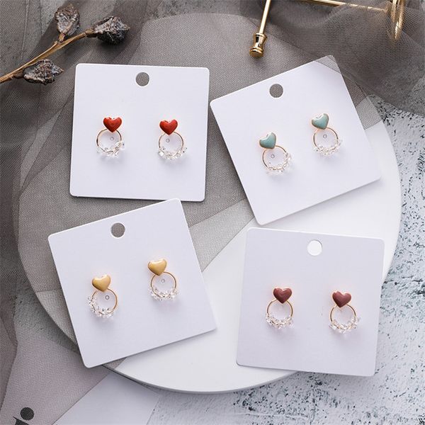 korean style cute women's earrings crystal metal simple heart geometric stud earrings for jewelry love wedding gift, Golden;silver
korean style cute women's earrings crystal metal simple heart geometric stud earrings for jewelry love wedding gift, Golden;silver