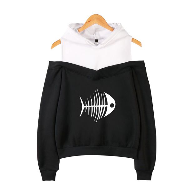 off shoulder hoodies women sweatshirt harajuku fishbone print autumn spring loose hooded pullovers fake two-piece blouse moletom, Black
off shoulder hoodies women sweatshirt harajuku fishbone print autumn spring loose hooded pullovers fake two-piece blouse moletom, Black