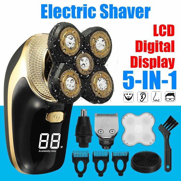 5 in1 wet dry 4d rechargeable shaver razor cordless hair clipper trimmer groomer waterproof lcd digital display electric shaver
5 in1 wet dry 4d rechargeable shaver razor cordless hair clipper trimmer groomer waterproof lcd digital display electric shaver