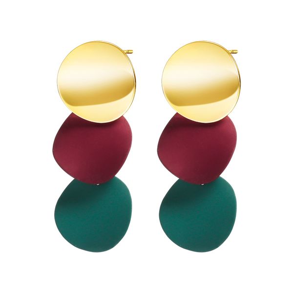 x&p unique metal hanging dangle acrylic earrings for women vintage geometric statement round drop earrings 2019 fashion jewelry, Silver
x&p unique metal hanging dangle acrylic earrings for women vintage geometric statement round drop earrings 2019 fashion jewelry, Silver
