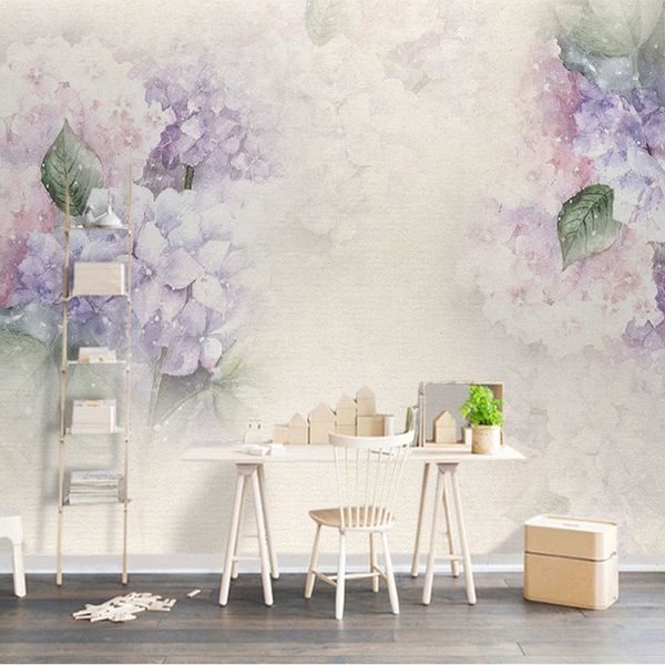 custom 3d wallpaper modern purple hydrangea flowers leaf butterfly wall painting living room bedroom romantic home decor fresco
custom 3d wallpaper modern purple hydrangea flowers leaf butterfly wall painting living room bedroom romantic home decor fresco