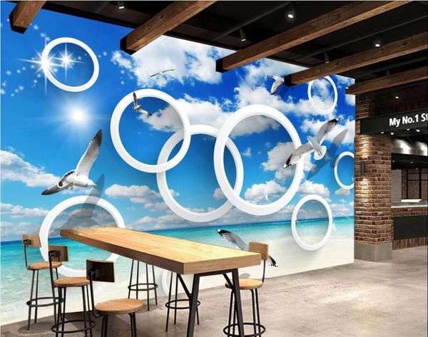 3d room wallpaper custom p mural mediterranean style blue sky sea circle seagull 3d background wall self-adhesive art canvas pictures
3d room wallpaper custom p mural mediterranean style blue sky sea circle seagull 3d background wall self-adhesive art canvas pictures