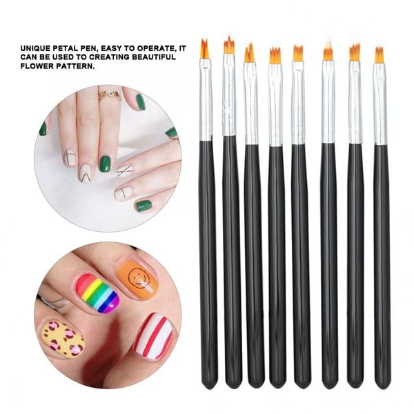 nail art brush 8pcs nail art pen brush set flower drawing painting petal gradient pen manicure tool nails accessoires 
nail art brush 8pcs nail art pen brush set flower drawing painting petal gradient pen manicure tool nails accessoires