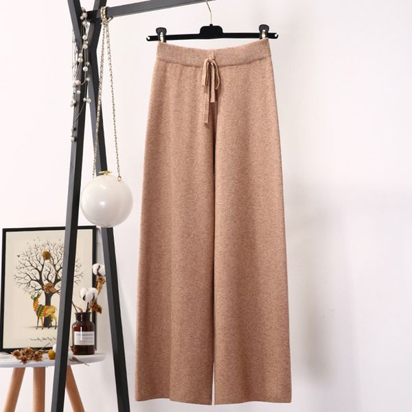 women casual knitted high waist pants fashion drawstring wide leg trousers flare pantalon femme loose office lady knitwear pants, Black;white
women casual knitted high waist pants fashion drawstring wide leg trousers flare pantalon femme loose office lady knitwear pants, Black;white