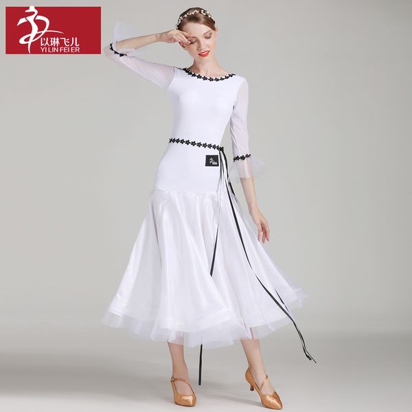 white and light green ballroom long dress for woman dance waltz & tango dancer stage performance costume mordern dancewear a0040, Black;red
white and light green ballroom long dress for woman dance waltz & tango dancer stage performance costume mordern dancewear a0040, Black;red
