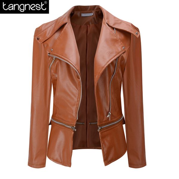 tangnest brand solid oversized slim pu jacket 2017 new zip up faux leather fashion coats spring autumn motorcycle jackets wwp186, Black
tangnest brand solid oversized slim pu jacket 2017 new zip up faux leather fashion coats spring autumn motorcycle jackets wwp186, Black