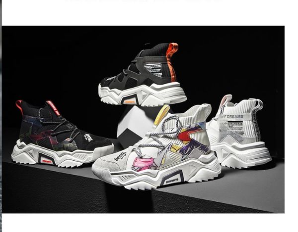 male tide shoes breathable summer 2020 new men's wild new trend sport ins increased net red shoes dad, Black
male tide shoes breathable summer 2020 new men's wild new trend sport ins increased net red shoes dad, Black