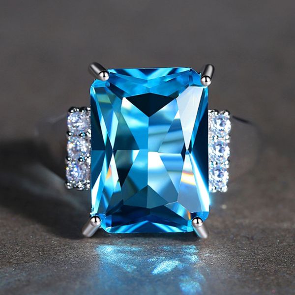 squaer blue cubic zirconia big stone silver color ring for women lovely crystal jewelry wedding party ring size 6 7 8 9 10 anel, Golden;silver
squaer blue cubic zirconia big stone silver color ring for women lovely crystal jewelry wedding party ring size 6 7 8 9 10 anel, Golden;silver