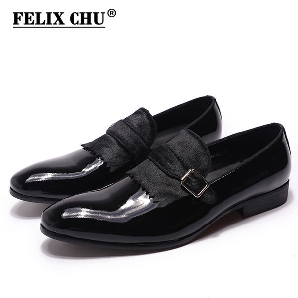 felix chu elegant formal mens wedding loafers patent leather with horse hair buckle party slip-on men black blue dress shoes
felix chu elegant formal mens wedding loafers patent leather with horse hair buckle party slip-on men black blue dress shoes