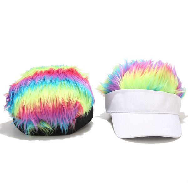 feather baseball hat men women multi-color wig peaked outdoor tennis cap adjustable head wrap baseball sun hat cap, Black
feather baseball hat men women multi-color wig peaked outdoor tennis cap adjustable head wrap baseball sun hat cap, Black