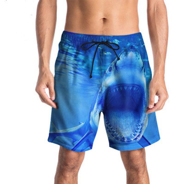 new fashion trend summer men's beach trousers casual sports 3d printed shark swimming trunks men's shorts are sellers, White;black
new fashion trend summer men's beach trousers casual sports 3d printed shark swimming trunks men's shorts are sellers, White;black