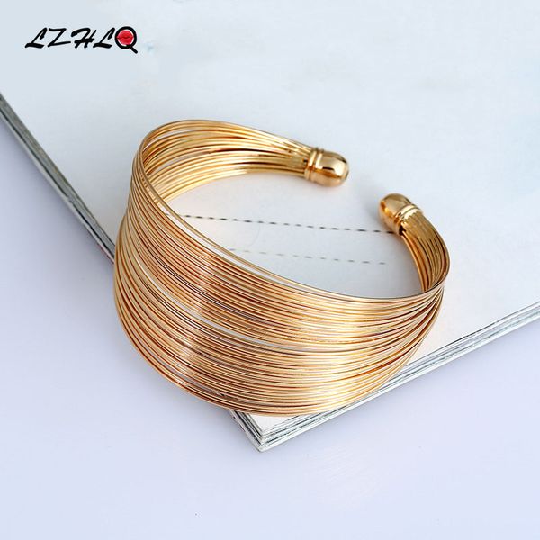 lzhlq multilayer metal wire cuff bangle women 2019 fashion brand jewelry accessories geometric opened maxi punk bangle bracelet, Black
lzhlq multilayer metal wire cuff bangle women 2019 fashion brand jewelry accessories geometric opened maxi punk bangle bracelet, Black