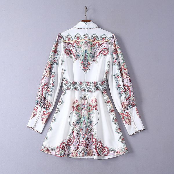 2019 summer runway dress plus size dress flora print lapel neck long sleeve a line empire brand same style dress sh, Black
2019 summer runway dress plus size dress flora print lapel neck long sleeve a line empire brand same style dress sh, Black