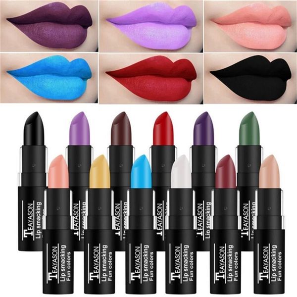 1pc waterproof velvet matte long lasting pigment nude purple black blue red green lipstick luxury party lips makeup cosmetics
1pc waterproof velvet matte long lasting pigment nude purple black blue red green lipstick luxury party lips makeup cosmetics