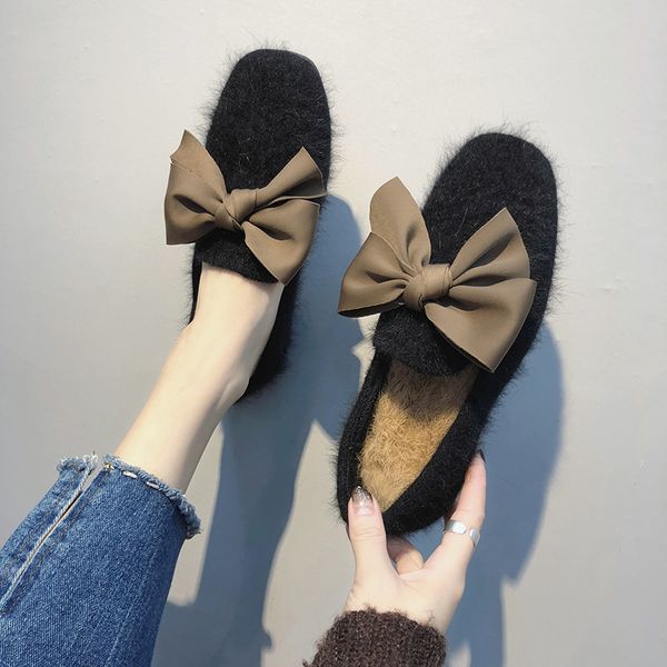 2020 new women flat shoes winter fashion cute big bow pompon furry plush loafers comfortable ladies shoes w36-38, Black
2020 new women flat shoes winter fashion cute big bow pompon furry plush loafers comfortable ladies shoes w36-38, Black