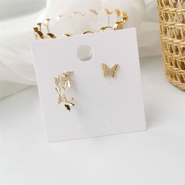 2020 korean gold color cute asymmetric crystal butterfly stud earrings for women girl lovely fashion jewelry female new, Golden;silver
2020 korean gold color cute asymmetric crystal butterfly stud earrings for women girl lovely fashion jewelry female new, Golden;silver