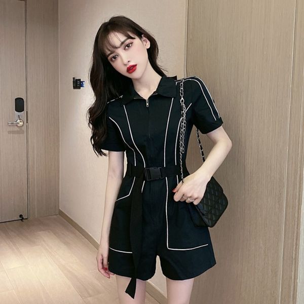 women dresses black elegant jumpsuit goddess fan fashion net red cool zipper waist slimming reflective strip wide leg jumpsuit, Black;white
women dresses black elegant jumpsuit goddess fan fashion net red cool zipper waist slimming reflective strip wide leg jumpsuit, Black;white