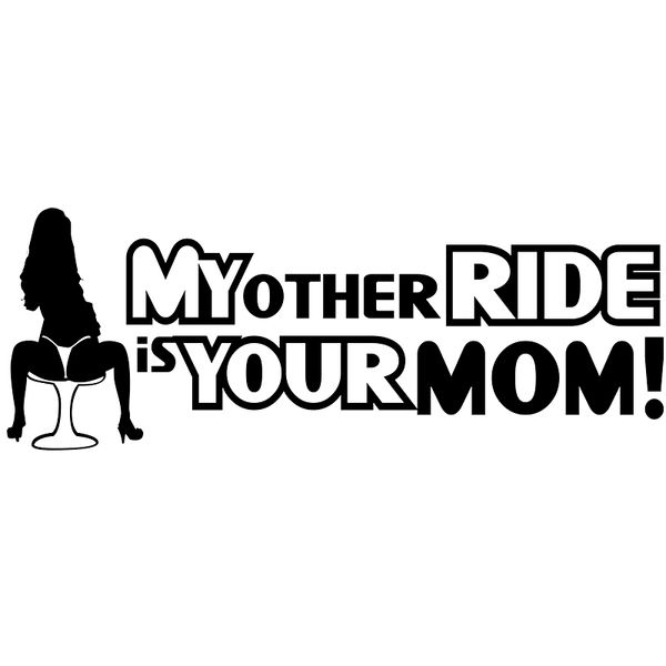 15*5.5cm sticker / car decal - my other ride is your mom funny car window bumper novelty jdm drift vinyl decal sticker
15*5.5cm sticker / car decal - my other ride is your mom funny car window bumper novelty jdm drift vinyl decal sticker