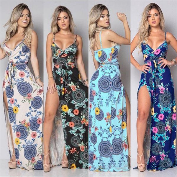 women's boho floral print dress strap sleeveless dress ladies v neck long maxi dress evening beach party sundress summer 2019, Black;gray
women's boho floral print dress strap sleeveless dress ladies v neck long maxi dress evening beach party sundress summer 2019, Black;gray