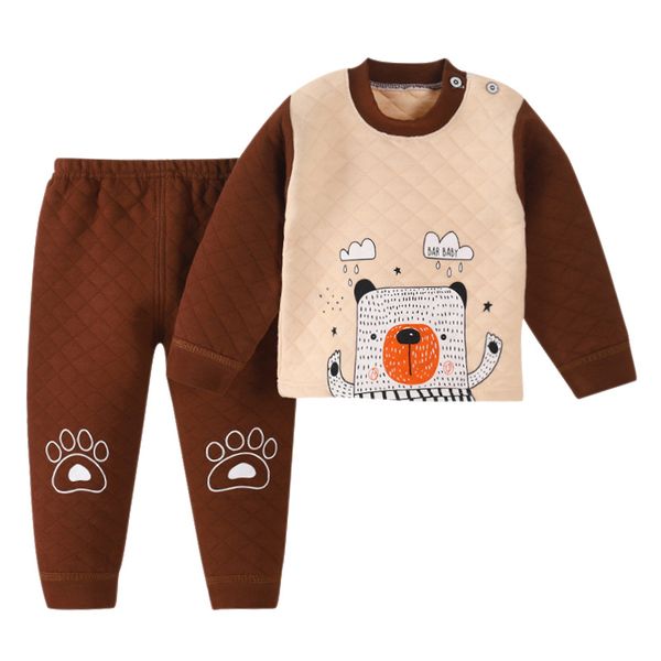 boys thermal underwear set girls pajamas cute cartoon printed t-shirt pants for toddler kids, White
boys thermal underwear set girls pajamas cute cartoon printed t-shirt pants for toddler kids, White