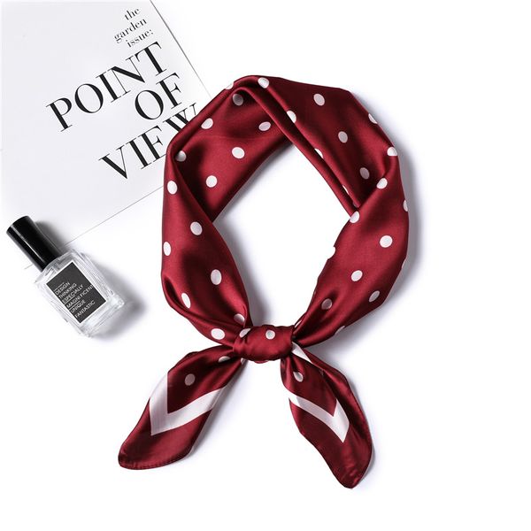 women vintage small scarf bandana wave point soft handbag bow tie band, Blue;gray
women vintage small scarf bandana wave point soft handbag bow tie band, Blue;gray