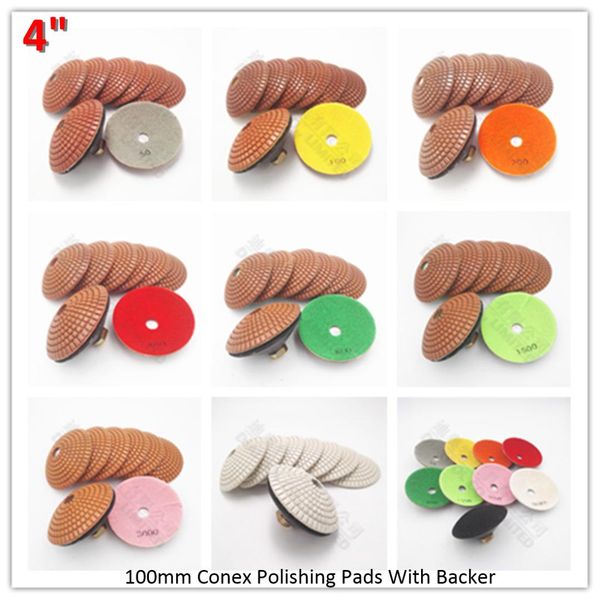 diatool 8pcs 4 inch convex wet diamond polishing pads with backer for marble granite ceramic 100mm bowl shaped sanding disc
diatool 8pcs 4 inch convex wet diamond polishing pads with backer for marble granite ceramic 100mm bowl shaped sanding disc