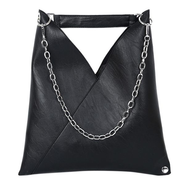 women simple large capacity handbag retro chain messenger bags ladies black pu leather fashion shoulder bag #t2g
women simple large capacity handbag retro chain messenger bags ladies black pu leather fashion shoulder bag #t2g