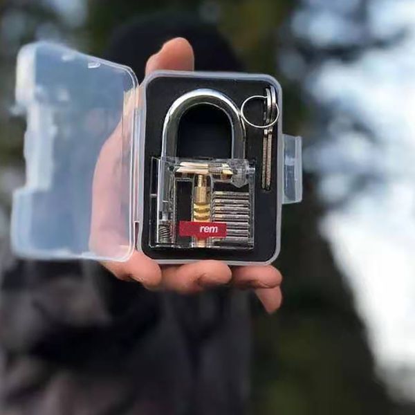 63 oz s transparent lock 20ss small accessories transparent acrylic visual lock cylinder delivery, Red
63 oz s transparent lock 20ss small accessories transparent acrylic visual lock cylinder delivery, Red