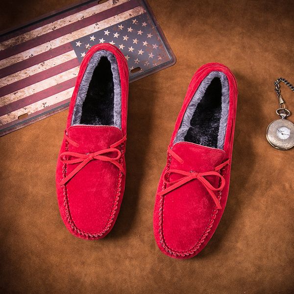 37~45 plus size suede loafers mens red moccasins winter plush casual shoe man flats male loafer fur slip on car driving shoes, Black
37~45 plus size suede loafers mens red moccasins winter plush casual shoe man flats male loafer fur slip on car driving shoes, Black