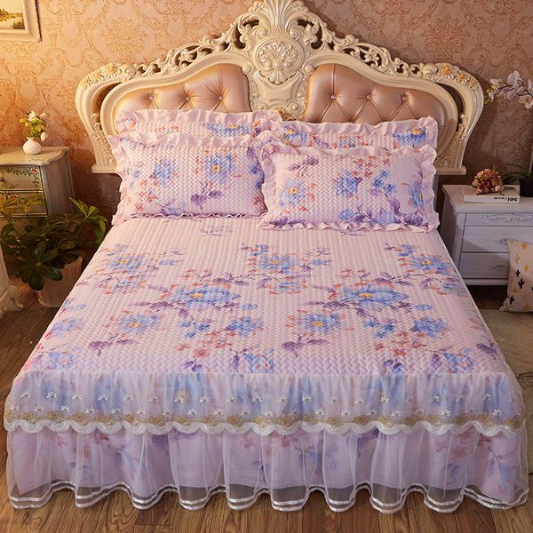 1/3pcs princess lace bed skirt features new cotton sheets pillowcase wedding romantic bedding
1/3pcs princess lace bed skirt features new cotton sheets pillowcase wedding romantic bedding