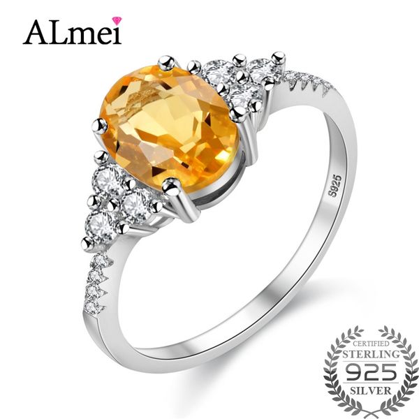almei 1.2ct natural citrine birthstone solitaire ring genuine 925 sterling silver new fine jewelry for women with box 10% cj012, Golden;silver
almei 1.2ct natural citrine birthstone solitaire ring genuine 925 sterling silver new fine jewelry for women with box 10% cj012, Golden;silver