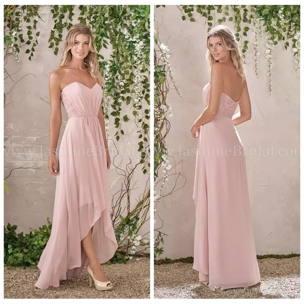 2019 simple sweetheart a-line high low bridesmaids dresses hi-lo customized vestidos de bridesmaid honor of maid spring cheap, White;pink
2019 simple sweetheart a-line high low bridesmaids dresses hi-lo customized vestidos de bridesmaid honor of maid spring cheap, White;pink