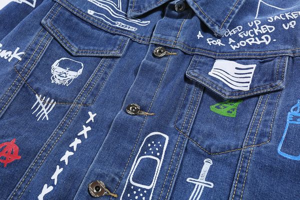 luxury mens jeans jacket men streets doodle denim coat male motorbike jeans coat jackets asian size men clothing ww, Black;brown
luxury mens jeans jacket men streets doodle denim coat male motorbike jeans coat jackets asian size men clothing ww, Black;brown