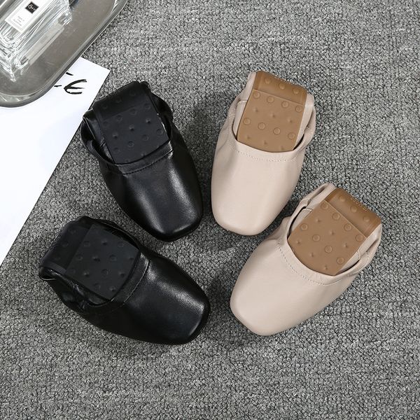 women leather shoes flat heel moccasin-gommino foldable ballet shoes lady soft leather good quality basic all match 32-43 loafer, Black
women leather shoes flat heel moccasin-gommino foldable ballet shoes lady soft leather good quality basic all match 32-43 loafer, Black