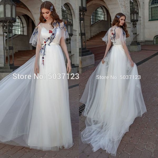 vestido de noiva a line свадебные платья тюль с короткими рукавами кружева аппликации свадебные платья sweep поезд с открытой спиной custom, White
vestido de noiva a line свадебные платья тюль с короткими рукавами кружева аппликации свадебные платья sweep поезд с открытой спиной custom, White