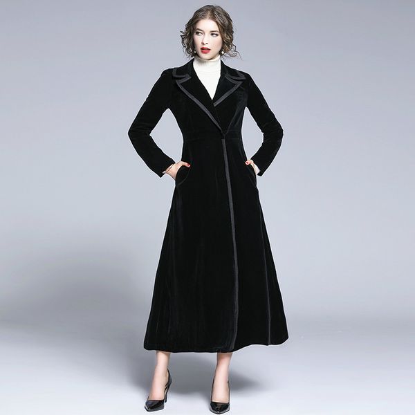 women's trench coats s-3xl plus size spring winter velvet vintage loose long button coat female lapel cotton black oversize jacket, Tan;black
women's trench coats s-3xl plus size spring winter velvet vintage loose long button coat female lapel cotton black oversize jacket, Tan;black