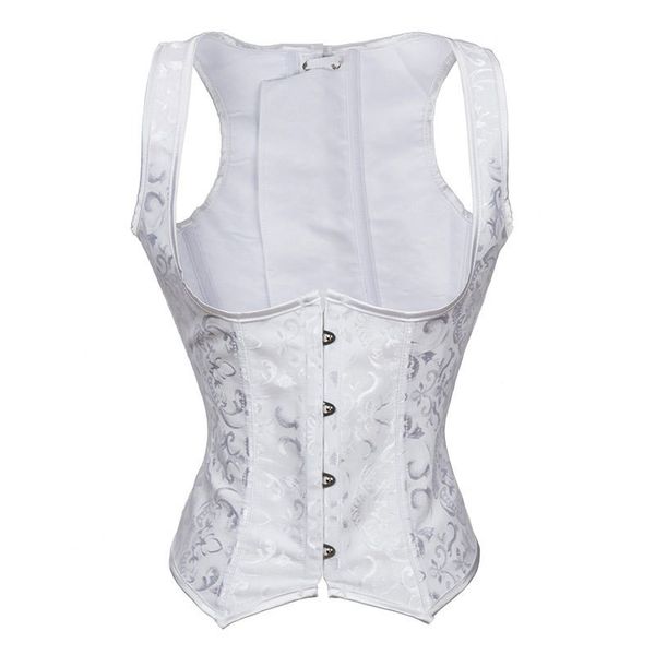 white jacquard underbust corset spiral steel boned straps vest corset waist cincher corselet plus size s-6xl, Black;white
white jacquard underbust corset spiral steel boned straps vest corset waist cincher corselet plus size s-6xl, Black;white