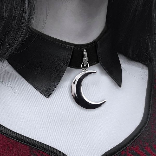 halloween decoration necklace pu leather moon pendant cool chokers fashion women harajuku jewelry moon chokers necklaces, Silver
halloween decoration necklace pu leather moon pendant cool chokers fashion women harajuku jewelry moon chokers necklaces, Silver