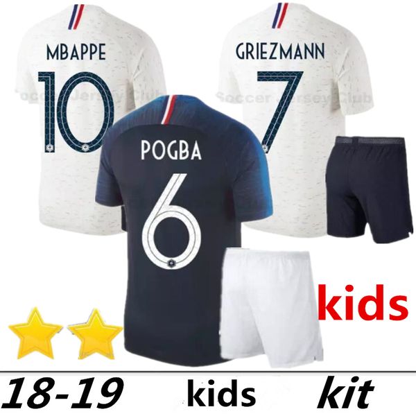 2 stars kids kit griezmann mbappe pogba soccer jerseys 2018 world cup child shirts dembele martial kante jerseys football giroud maillot de, Black
2 stars kids kit griezmann mbappe pogba soccer jerseys 2018 world cup child shirts dembele martial kante jerseys football giroud maillot de, Black