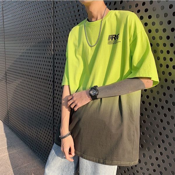 men's t-shirts harajuku t shirt gradient color half sleeved male pullover hip hop causal loose o-neck tshirt wholesale quality, White;black
men's t-shirts harajuku t shirt gradient color half sleeved male pullover hip hop causal loose o-neck tshirt wholesale quality, White;black
