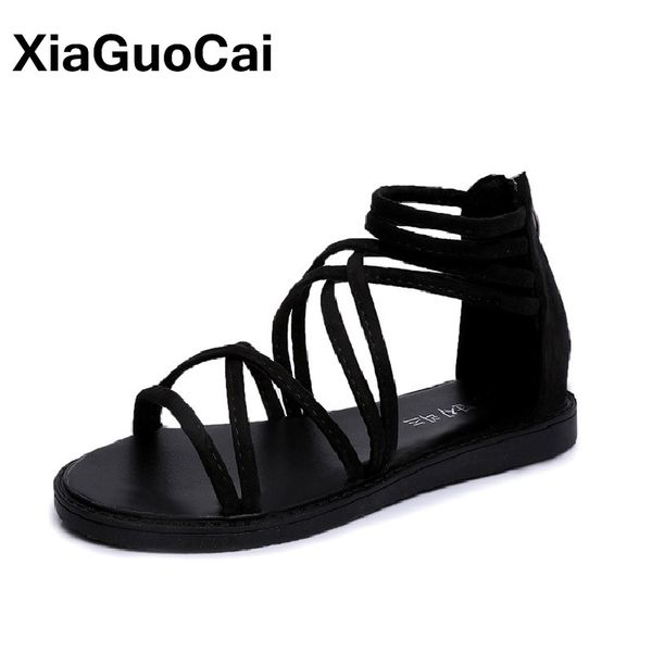 2020 summer fashion women's sandals rome casual flat shoes women gladiator sandals with zip female shoes sale, Black
2020 summer fashion women's sandals rome casual flat shoes women gladiator sandals with zip female shoes sale, Black