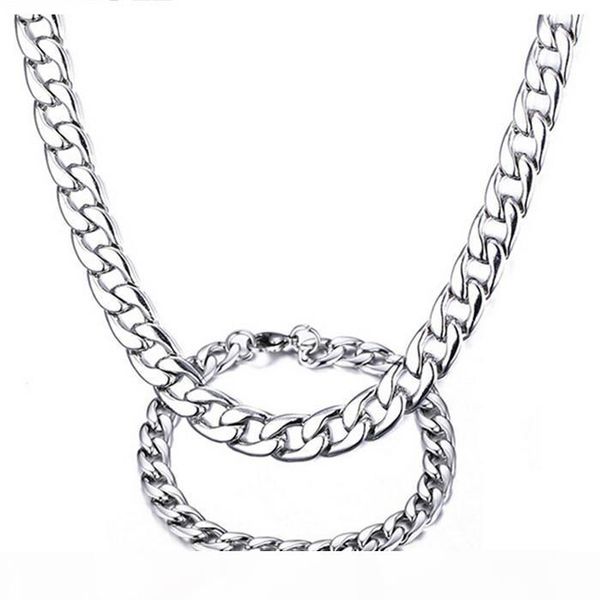 zhf jewelry unique white gold plated necklace titanium steel men set (necklace+bracelet) men's gift fine jewelry jewelry sets, Silver
zhf jewelry unique white gold plated necklace titanium steel men set (necklace+bracelet) men's gift fine jewelry jewelry sets, Silver