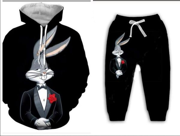 wholesale--new fashion men/womens bugs bunny sweatshirt joggers funny 3d print hoodies+pants zz047, Gray
wholesale--new fashion men/womens bugs bunny sweatshirt joggers funny 3d print hoodies+pants zz047, Gray
