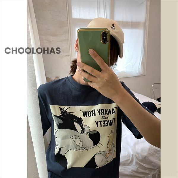 cgray blue bird cui di cartoon printed summer cotton loose cgray blue bird cui di cartoon printed t-shirt summer cotton t-shirt top, White
cgray blue bird cui di cartoon printed summer cotton loose cgray blue bird cui di cartoon printed t-shirt summer cotton t-shirt top, White