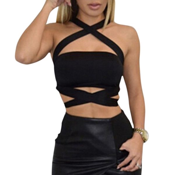 Februaryfrost 2020 Women Sexy Halter Bandage Criss Cross Crop Top Summer Cut Out Bustier Cami Tank Top Sexy Party Clubwear
Februaryfrost 2020 Women Sexy Halter Bandage Criss Cross Crop Top Summer Cut Out Bustier Cami Tank Top Sexy Party Clubwear