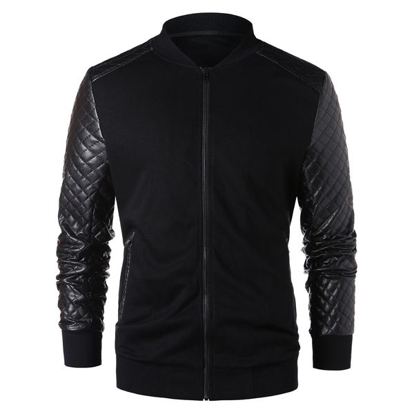 feitong men winter patchwork jacket coat causal zipper stand colar long sleeve bomber jacket outerwear chaqueta hombre 2018, Black;brown
feitong men winter patchwork jacket coat causal zipper stand colar long sleeve bomber jacket outerwear chaqueta hombre 2018, Black;brown