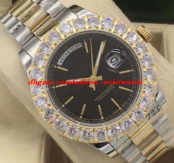 luxury watch 5 style mens two tone bigger diamond bezel watch 18k gold 43mm automatic fashion men's watches wristwatch, Slivery;brown
luxury watch 5 style mens two tone bigger diamond bezel watch 18k gold 43mm automatic fashion men's watches wristwatch, Slivery;brown
