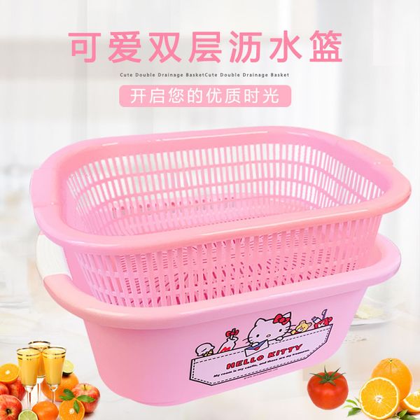 hello kitty kitchen double wash basket drain basket cute creative home multifunctional washbasin fruit storage
hello kitty kitchen double wash basket drain basket cute creative home multifunctional washbasin fruit storage